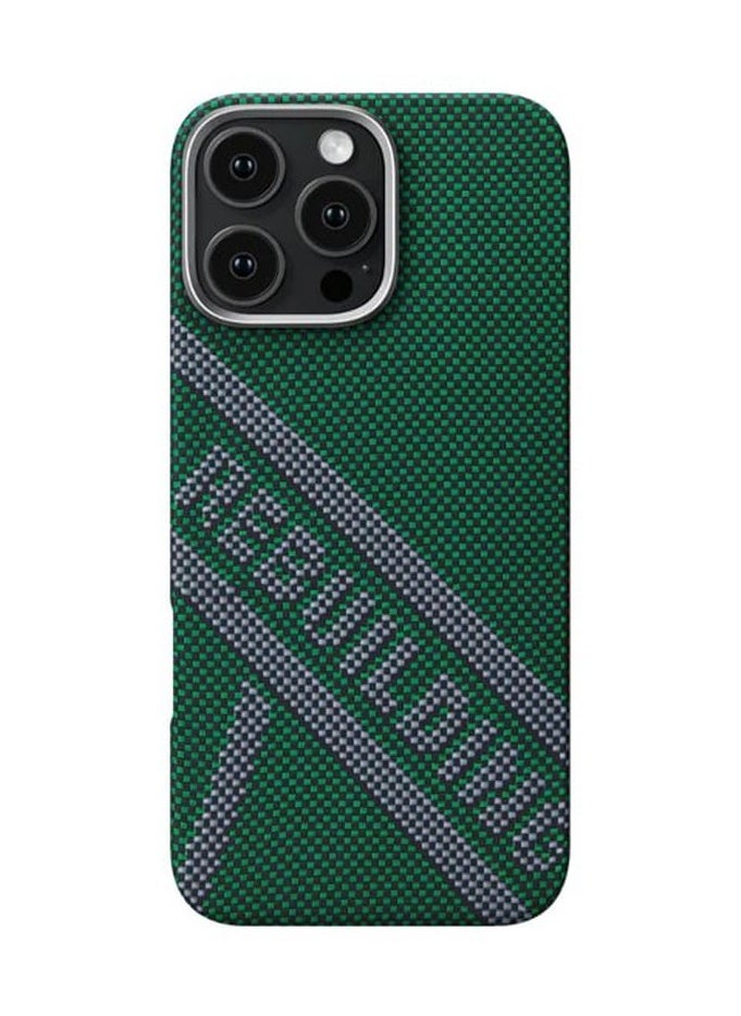 iPhone 16 Pro Max Tactile Woven Refining Rebuilding Case/  MagSafe Compatible/  Raised Camera Lip / Ultra Slim Back Cover - Green