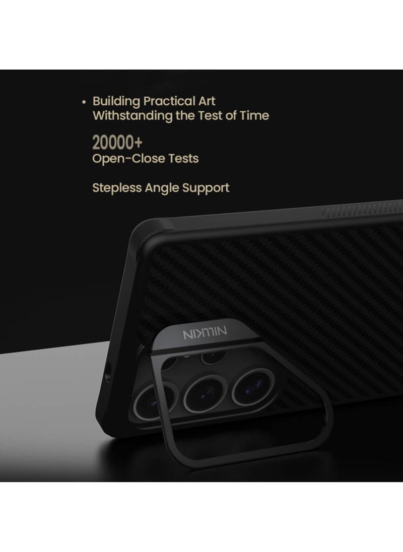 CarboProp Magnetic MagSafe Aramid Fiber Armor Case with Metal Frame for Samsung Galaxy S25 Ultra - Black