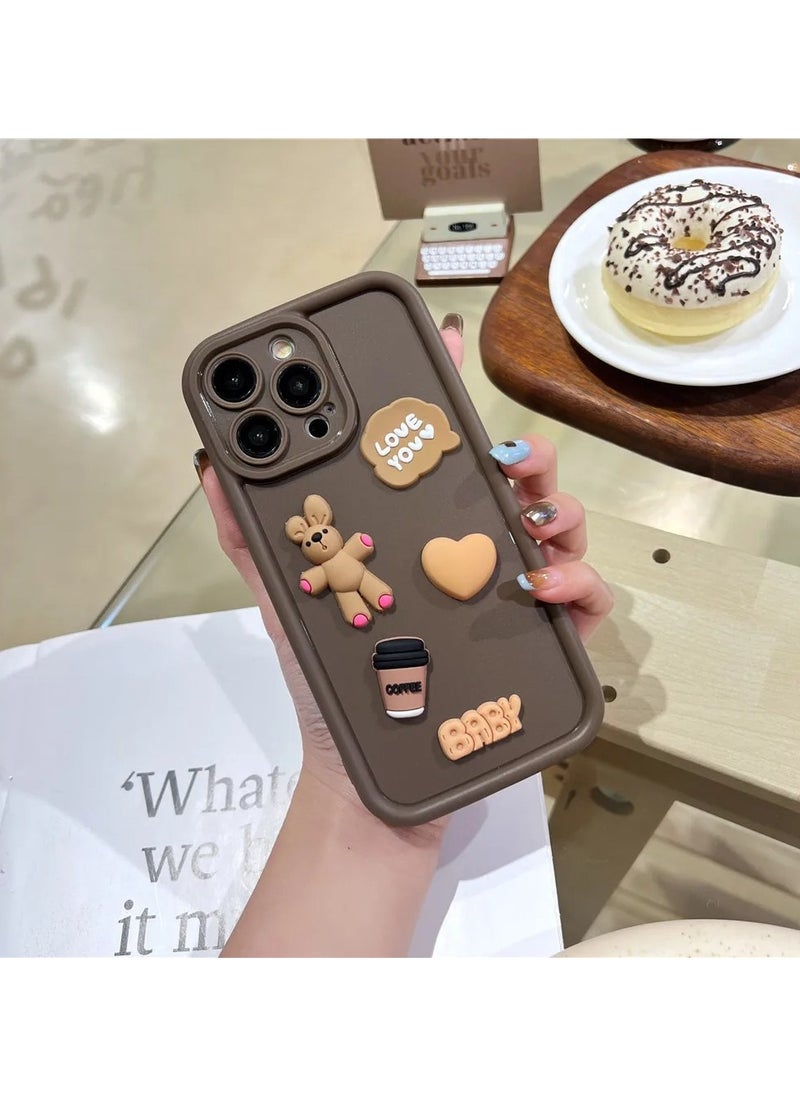 Cute Cartoon 3D Cartoon Animal Rabbit Matte Silicone Soft Case For iPhone