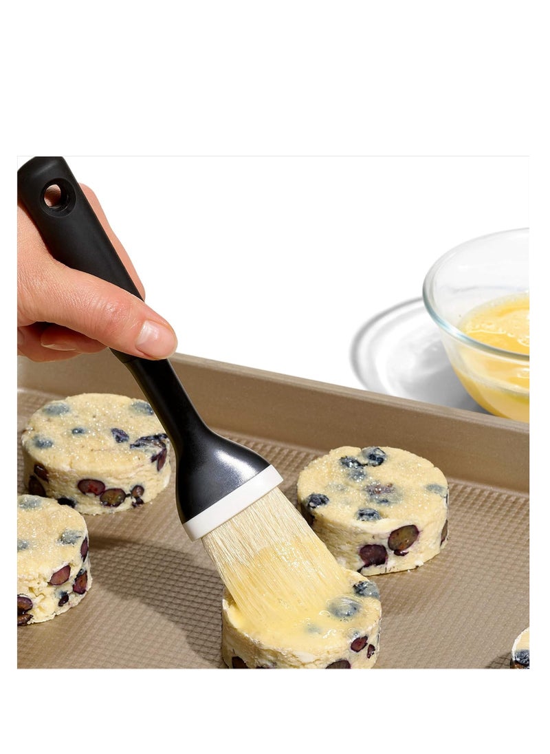 Good Grips Natural Pastry Brush | Natural Boar Bristles | Non-slip Grip | Dishwasher Safe | Ideal for Butter, Oil, and Baking
