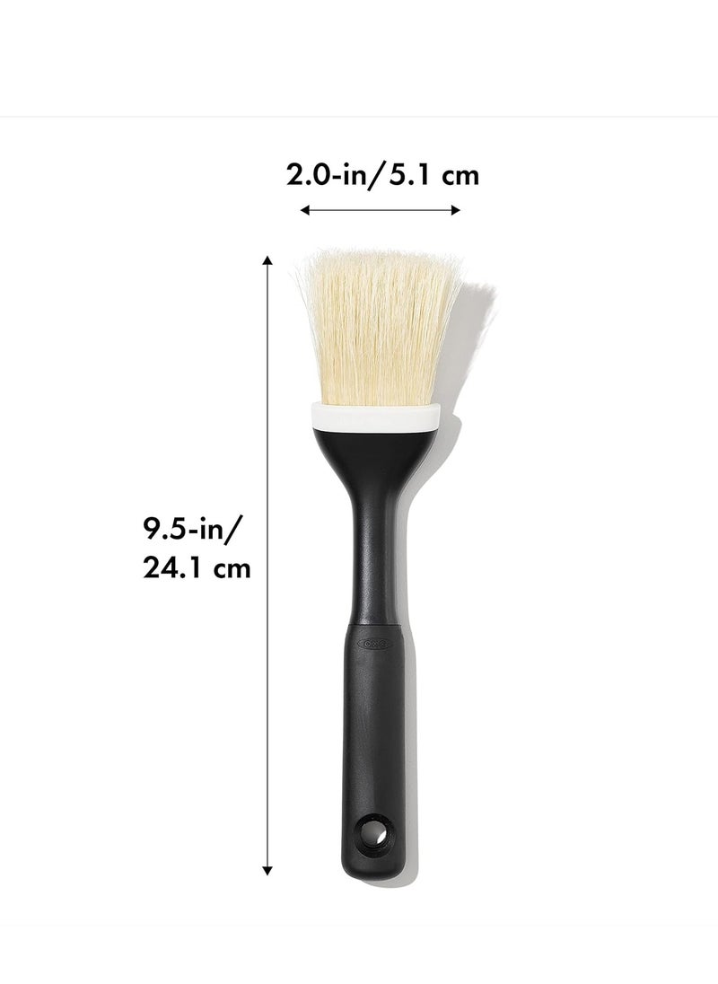 Good Grips Natural Pastry Brush | Natural Boar Bristles | Non-slip Grip | Dishwasher Safe | Ideal for Butter, Oil, and Baking