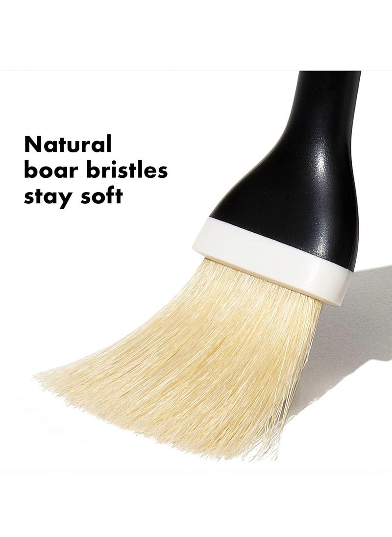 Good Grips Natural Pastry Brush | Natural Boar Bristles | Non-slip Grip | Dishwasher Safe | Ideal for Butter, Oil, and Baking