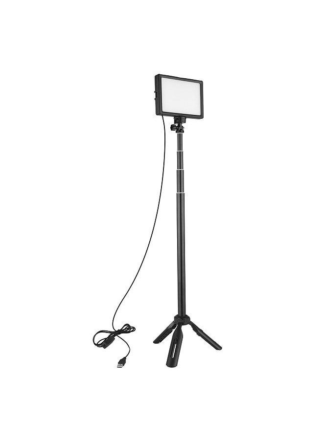 USB LED Video Light Kit Photography Lighting 3200K-5500K 120pcs Beads 14-level Dimmable with 148cm/58in Adjustable Height Tripod Stand 5pcs Filters Triple Cold Shoe Mount