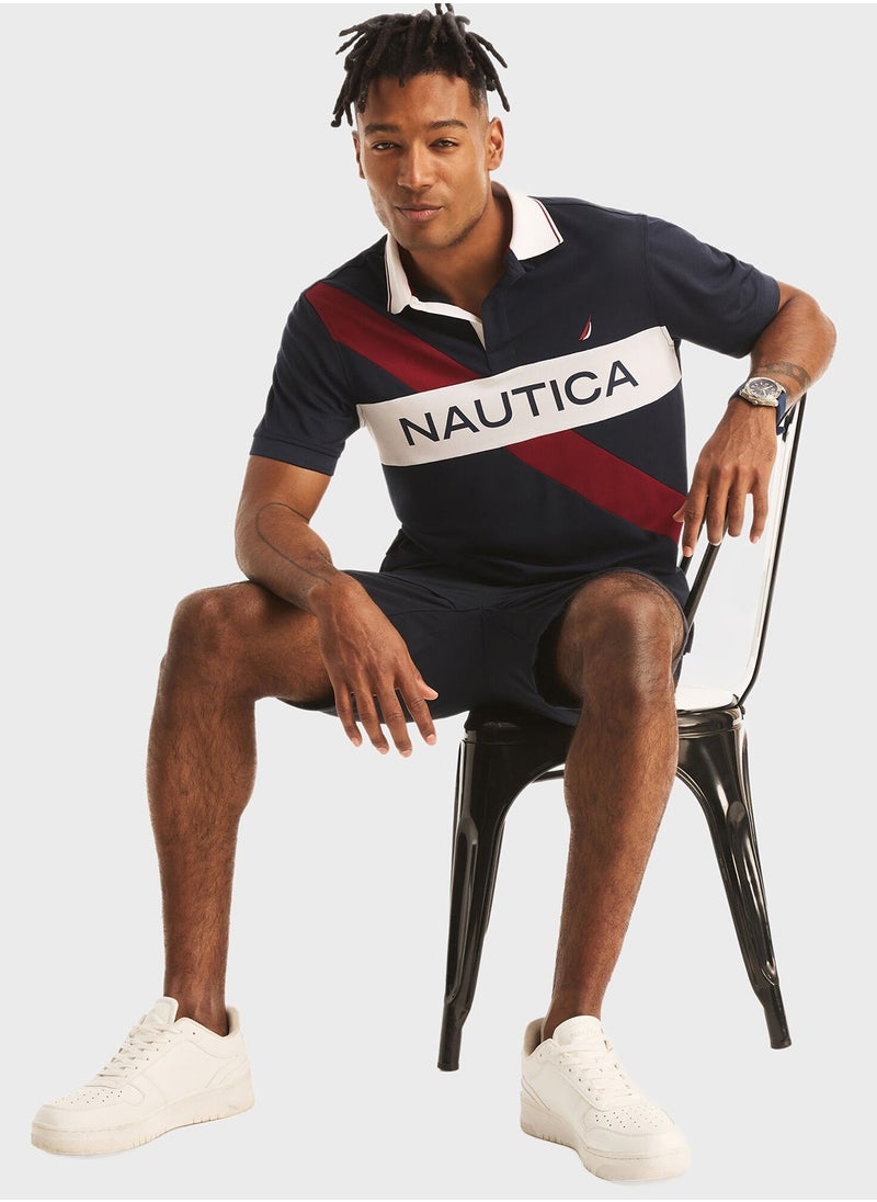 Mens Navy Polo Collar T-Shirt – Quick Dry Casual