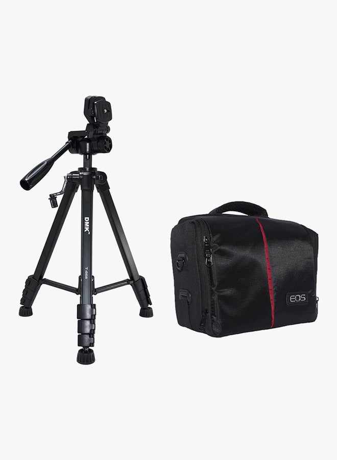 Power T668 Tripod And Bl-25 Eos Camera Bag Black