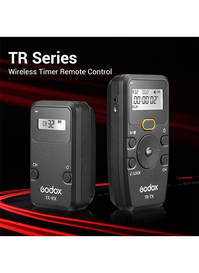 Godox TR-N1TR-N3  Remote Shutter Release for Nikon, Wireless Shutter Release Intervalometer Compatible for Nikon Z9 Z7 Z6 Z5 D850 D800 D750 D610 F90 D7200 D7100 D5600 D3300 D90