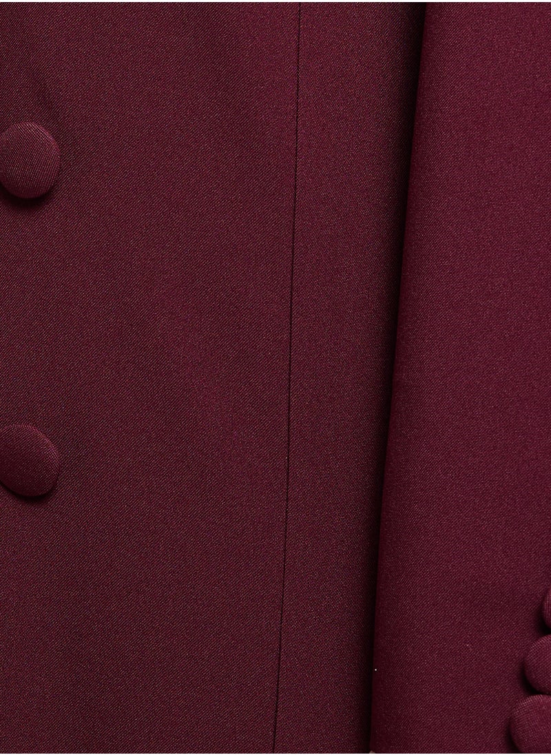 Elegant Blazer Abaya with Button Detail