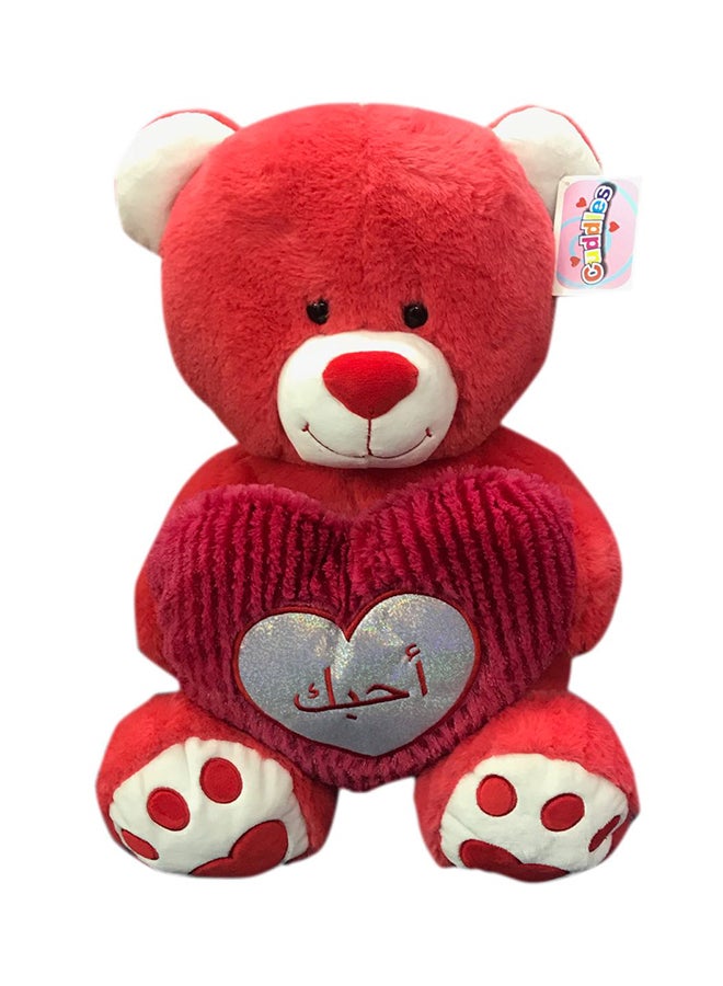 Soft Message On Heart Teddy Bear 45cm