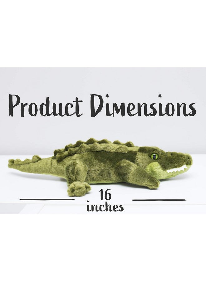 16” Alligator Stuffed Animal - Ultra Soft Gator Plush With Superior Softness - Perfect Size Alligator Plush Toy - Easy To Carry & Snuggle - Realistic & Cute - Bring A New Gator Home To Kids Ages 3+