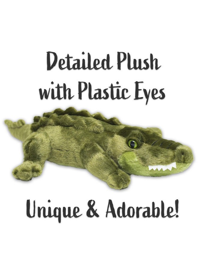 16” Alligator Stuffed Animal - Ultra Soft Gator Plush With Superior Softness - Perfect Size Alligator Plush Toy - Easy To Carry & Snuggle - Realistic & Cute - Bring A New Gator Home To Kids Ages 3+