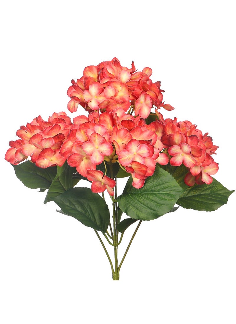 Yatai Real Touch Hydrangea Flower for Vase filling and Home Office Decorations | Artificial Hydrangea Flowers with Optional Colors (Rose-Red)