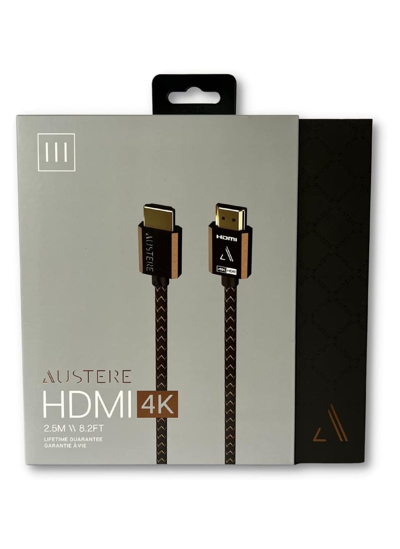 AUSTERE III Series 4K HDMI Cable 2.5m HDMI, 4K HDR