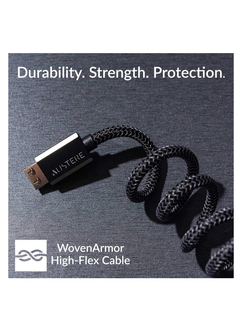 Austere VII Series 8K HDMI Cable 2.5m Ultra High Speed HDMI 8K60 & 4K120 Dynamic HDR LinkFit Locking Connectors & High Flex Cable