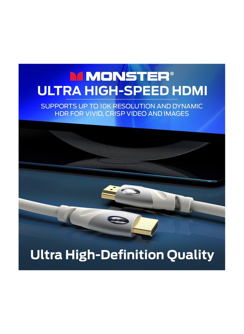 Monster 122946-00 Monster Essentials Ultra HD 4K HDMI Cable 4ft - (Pack of1)