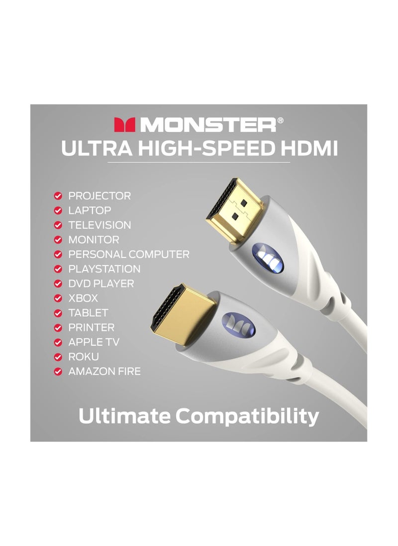 Monster 122946-00 Monster Essentials Ultra HD 4K HDMI Cable 4ft - (Pack of1)