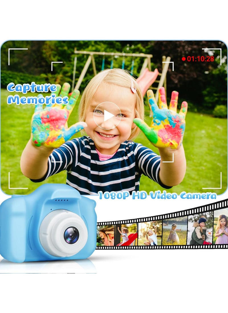 Camera for Boys Girls, Digital Camera for Kids, Toddler Camera, Birthday Christmas Toy Gift for Kids Age 3 4 5 6 7 8 9 10 with 32GB SD Card,