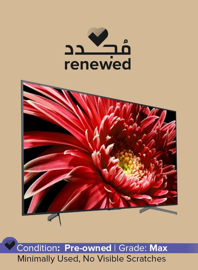 Renewed - 4K Ultra HD High Dynamic Range HDR Smart TV (Google TV) KD-65X80K Black