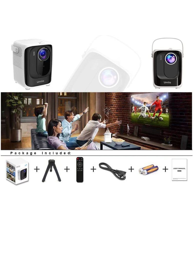 Portable Chip Intelligence 5G Projector Support WiFi, Bluetooth HD With Aspect Ratio For Home