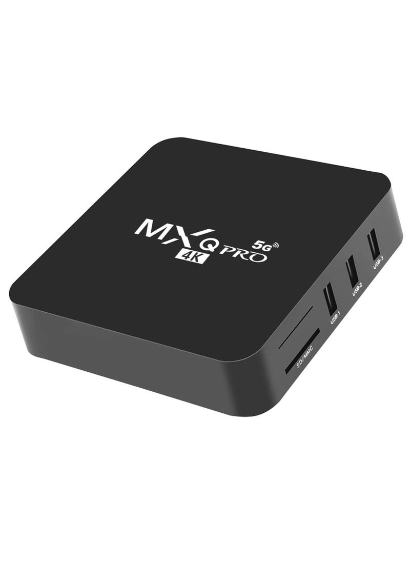 MXQ Pro 5G Android 13.1 TV Box | Quad-Core Processor | 2GB RAM + 16GB ROM | 4K Streaming | H.265 HD & 3D Support | Dual Band 2.4G/5.8G WiFi | Smart Home Media Player for Seamless Entertainment