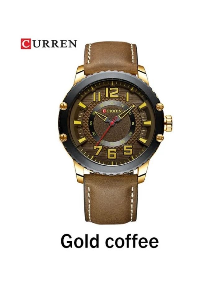 CURREN 8341 Style Watches New Casual Sport Quartz Clock Male Leather Wristwatch Men's Colorful Fashion Man Design Watch