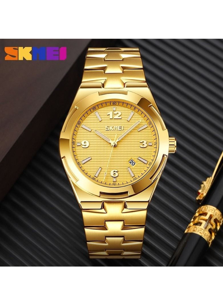 SKMEI 9290 watch luxury brand high quality original casual business wrist watch stainless steel men quartz watches