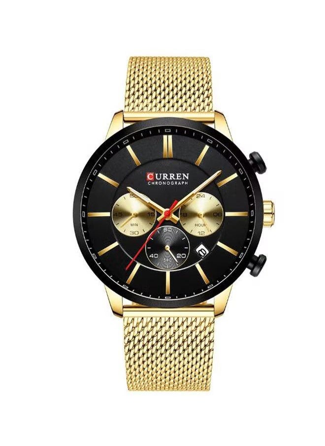 Curren 8340 Men's Metal Chronograph Wrist Watch - 45mm - Gold