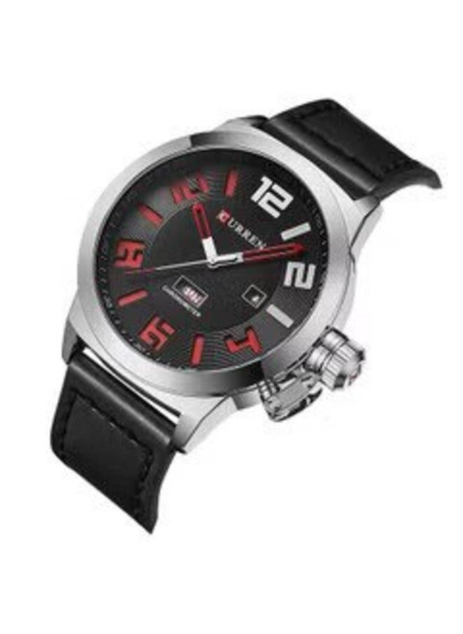 Curren 8270 Water Resistant Analog Watch for Men - Black