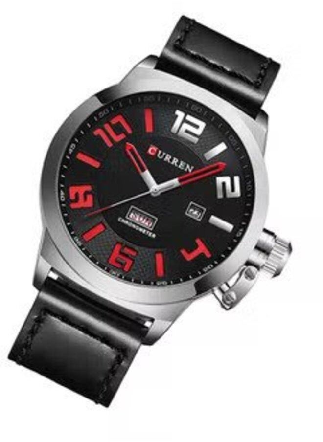 Curren 8270 Water Resistant Analog Watch for Men - Black