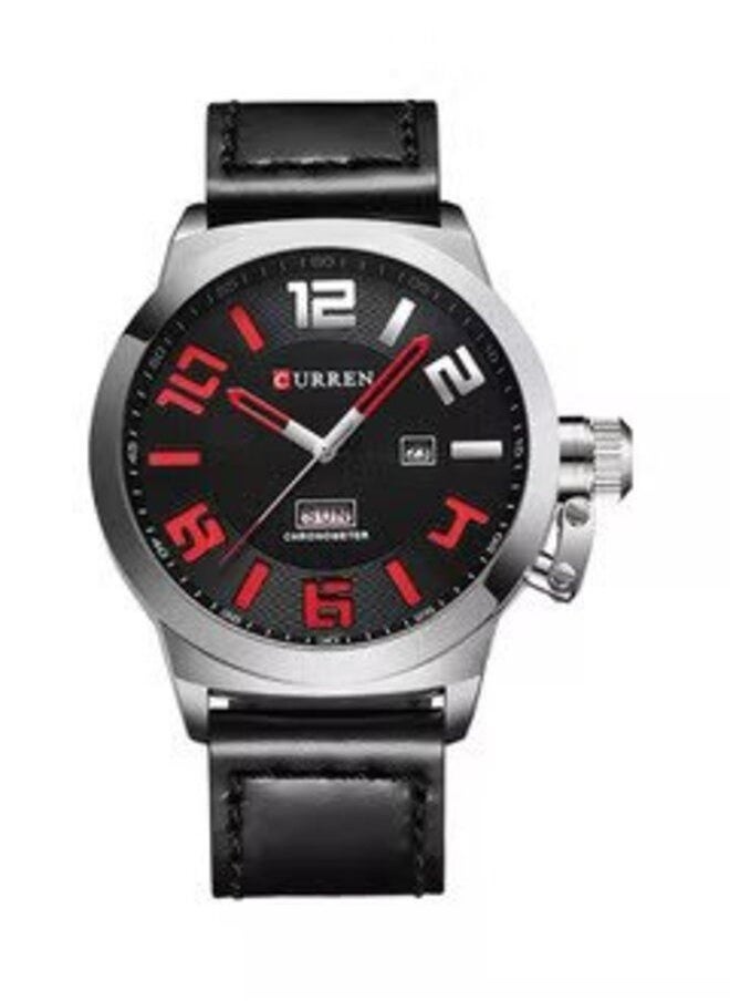 Curren 8270 Water Resistant Analog Watch for Men - Black