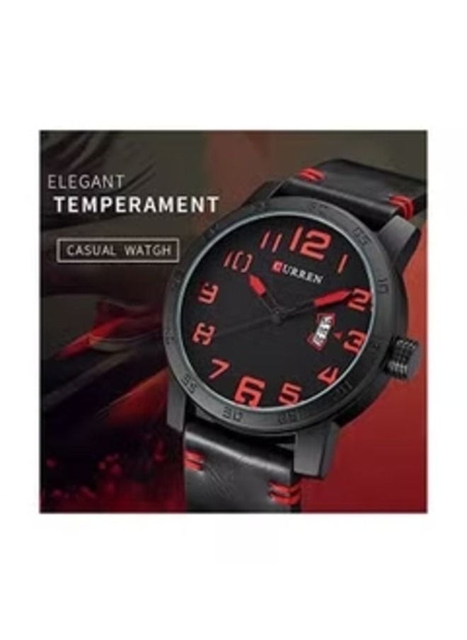 Curren 8254 Water Resistant Analog Watch for Men - Black