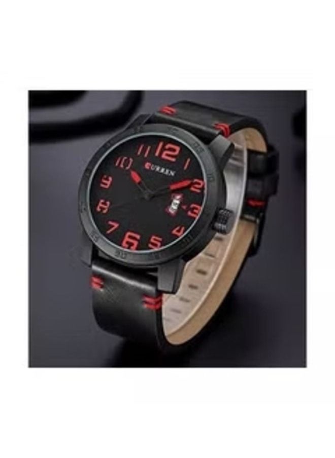 Curren 8254 Water Resistant Analog Watch for Men - Black