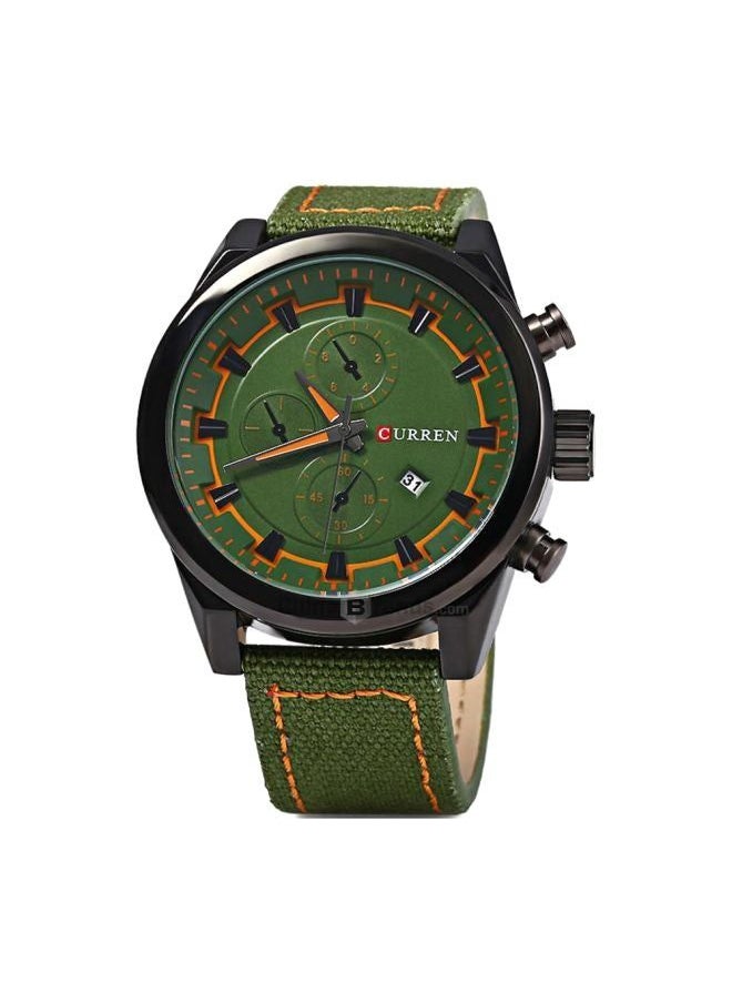 Curren 8196 Mens Water Resistant Analog Watch - Green