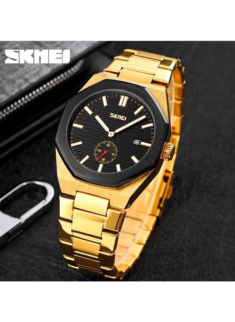 SKMEI Men Fashion Watch Stainless Steel Quartz Waterproof Business Men Watch 9262