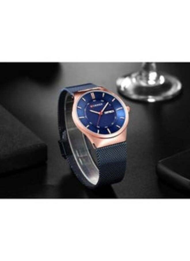 Men's 8311 Stainless Steel Analog Quartz Watch - Blue