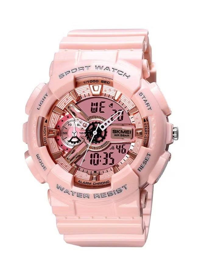 Men's 1688 Water Resistant Silicone Digital Wrist Watch - Pink