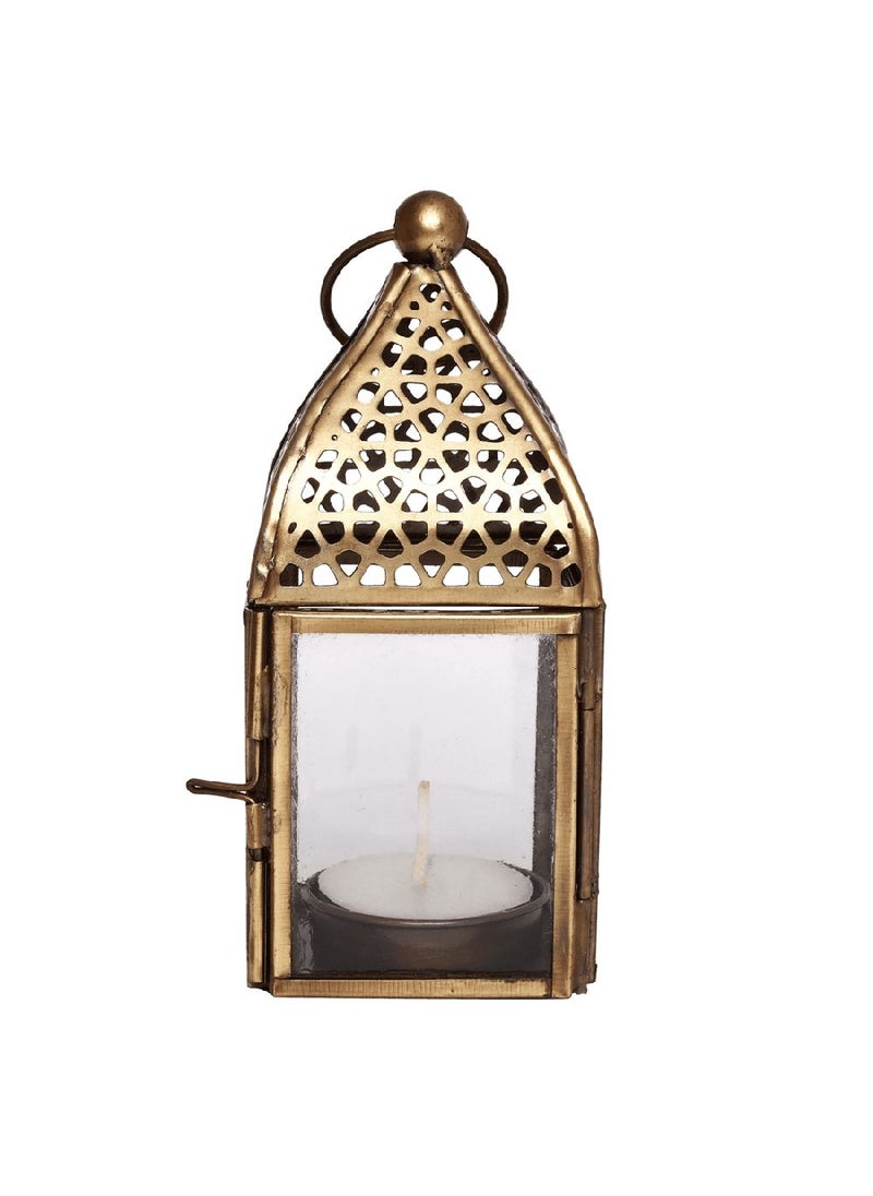 Hilalful Authentic Handmade Lantern Small Clear Glass