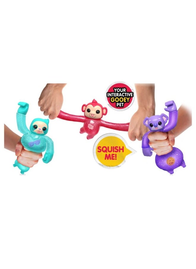 Hug N' Hang Zoogooz Monkey Mooki Interactive Gooey Pet