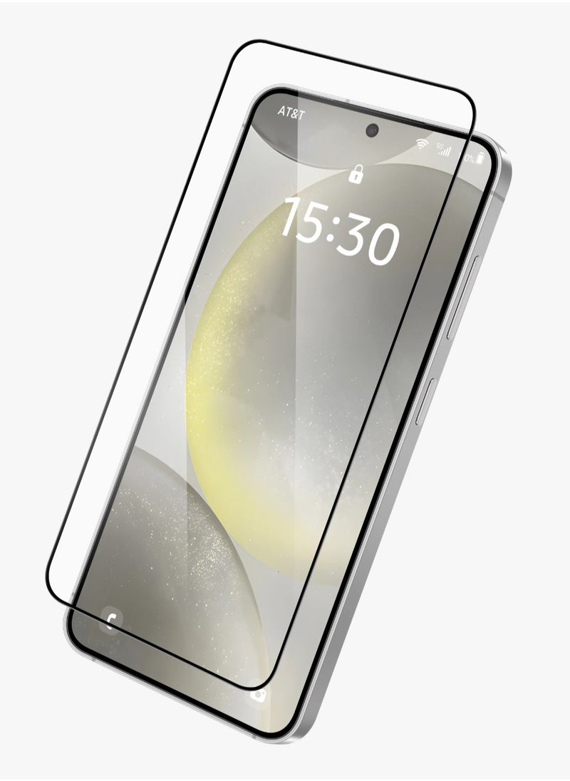 S25 Plus Screen Protector / 2.5D Silk Print High Silicone Aluminum / Oleophobic and Hydrophobic Coating / Instant Fingerprint Unlock / Air Bubble Prevention / Super Smooth & Responsive Coating Finish - Clear