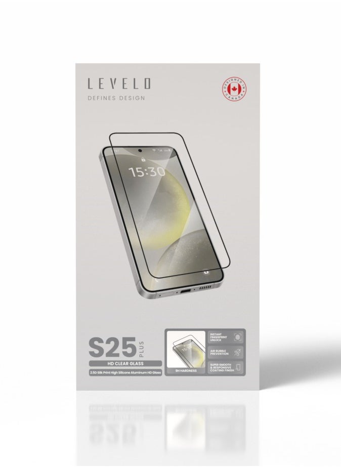 S25 Plus Screen Protector / 2.5D Silk Print High Silicone Aluminum / Oleophobic and Hydrophobic Coating / Instant Fingerprint Unlock / Air Bubble Prevention / Super Smooth & Responsive Coating Finish - Clear