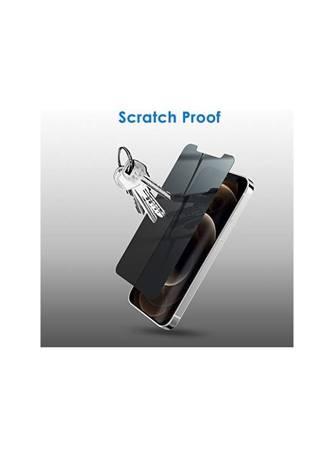 Privacy Screen Protector for iPhone 12 Pro Max 6.7-Inch, Anti Spy Tempered Glass Film, 2-Pack