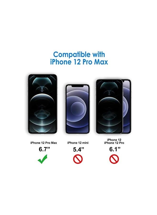 Privacy Screen Protector for iPhone 12 Pro Max 6.7-Inch, Anti Spy Tempered Glass Film, 2-Pack