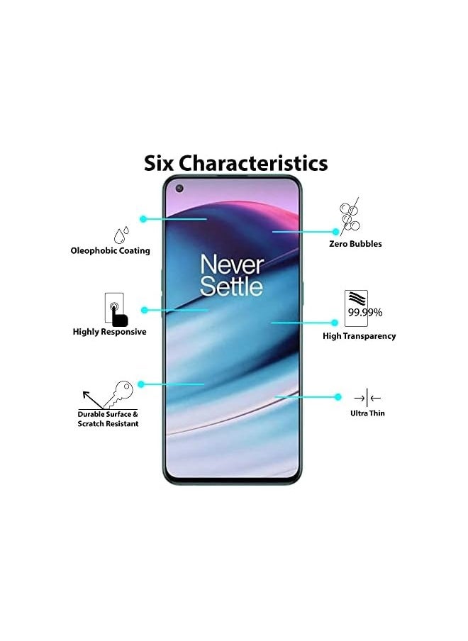 Screen Protector FOR OnePlus Nord 2T / Nord CE 5G / Nord CE 2 5G / Nord 2 5G / N20 5G Tempered Glass [HD Full Coverage][Easy Installation][9H Hardness] Protective Film