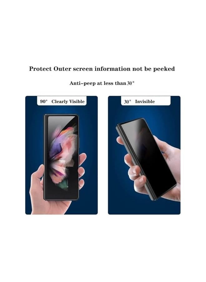 Galaxy Z Fold 6 Privacy Screen Protector Anti-Peeping Nano Soft Film Outer Screen + Inner Screen Anti-Peeping Soft Film Anti-Peeping protective Film