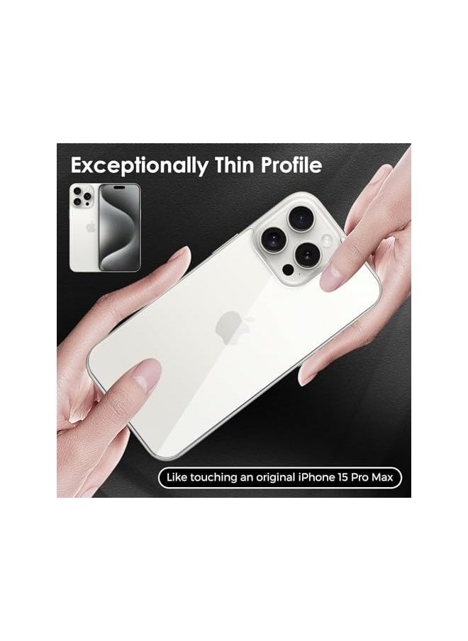 [2 Pack] Back Screen Protectors for iPhone 15 Pro Max, Bubble-Free & Scratch-Resistant Tempered Glass Back Film (6.7 inch)