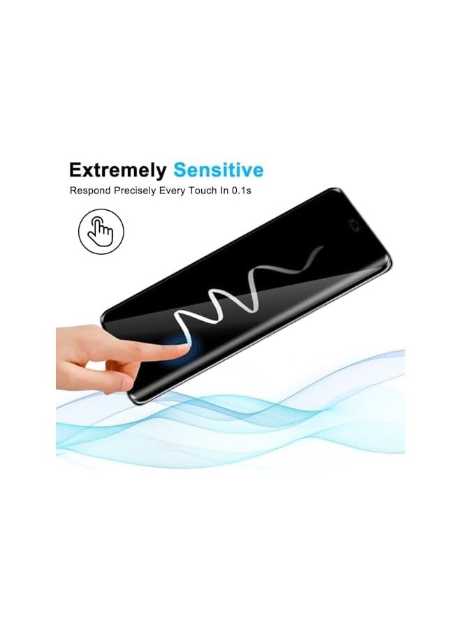 [2+2] Screen Protector Compatible with Honor X9c 5G, Tempered Glass Film with Camera Lens Protector, 9H Hardness Scratch Resistant, Anti-Fingerprint, HD Clear (Clear)