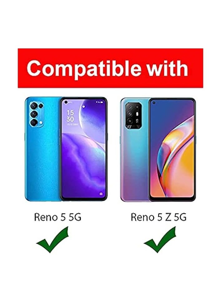Oppo Reno5 5G / Reno5 Z 5G Screen Protector, Full Coverage Screen Guard, Tempered Glass HD Clear Screen Protector for Oppo Reno 5