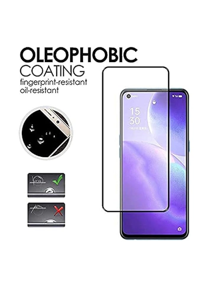 Oppo Reno5 5G / Reno5 Z 5G Screen Protector, Full Coverage Screen Guard, Tempered Glass HD Clear Screen Protector for Oppo Reno 5