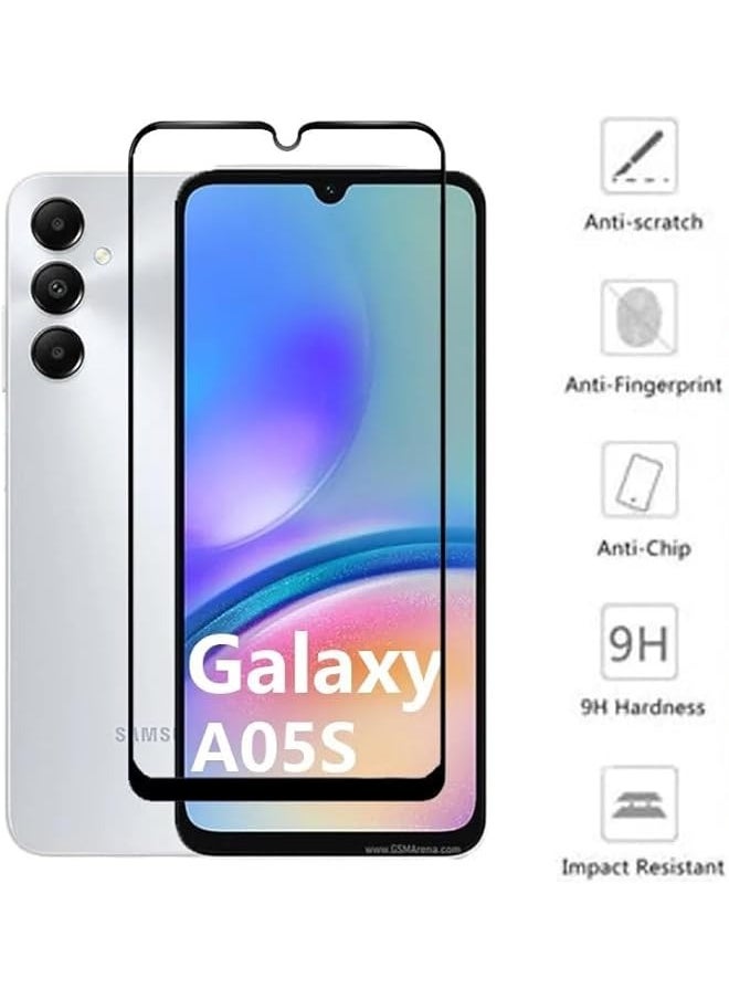 Glass for Galaxy A05s / A05 Screen Protector Tempered Glass Full Glue Edge-to-Edge Protector Easy Installation for Galaxy A05s / A05