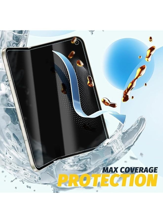 Screen Protector Film for Google Pixel 9 Pro Fold, 3 IN 1 (Front&Back&Screen) Self Healing Unbreakable Hydrogel Soft Film Anti-Scratch [Not Tempered Glass] Google Pixel 9 Pro Fold 2024 Clear