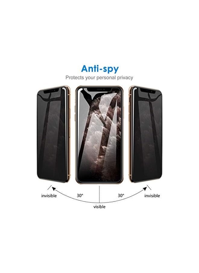 Privacy Screen Protector for iPhone 11 Pro, iPhone Xs and iPhone X 5.8-Inch, Anti Spy Tempered Glass Film, 2-Pack